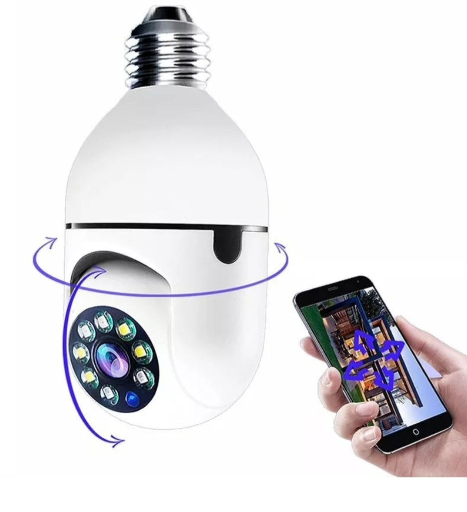 CAMARA FOCO ESPIA SEGURIDAD WIFI 360°