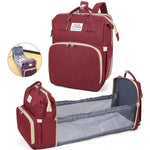 Mochila 3 en 1 mudador portatil,pañalera y cuna para bebe
