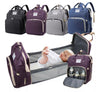 Mochila 3 en 1 mudador portatil,pañalera y cuna para bebe